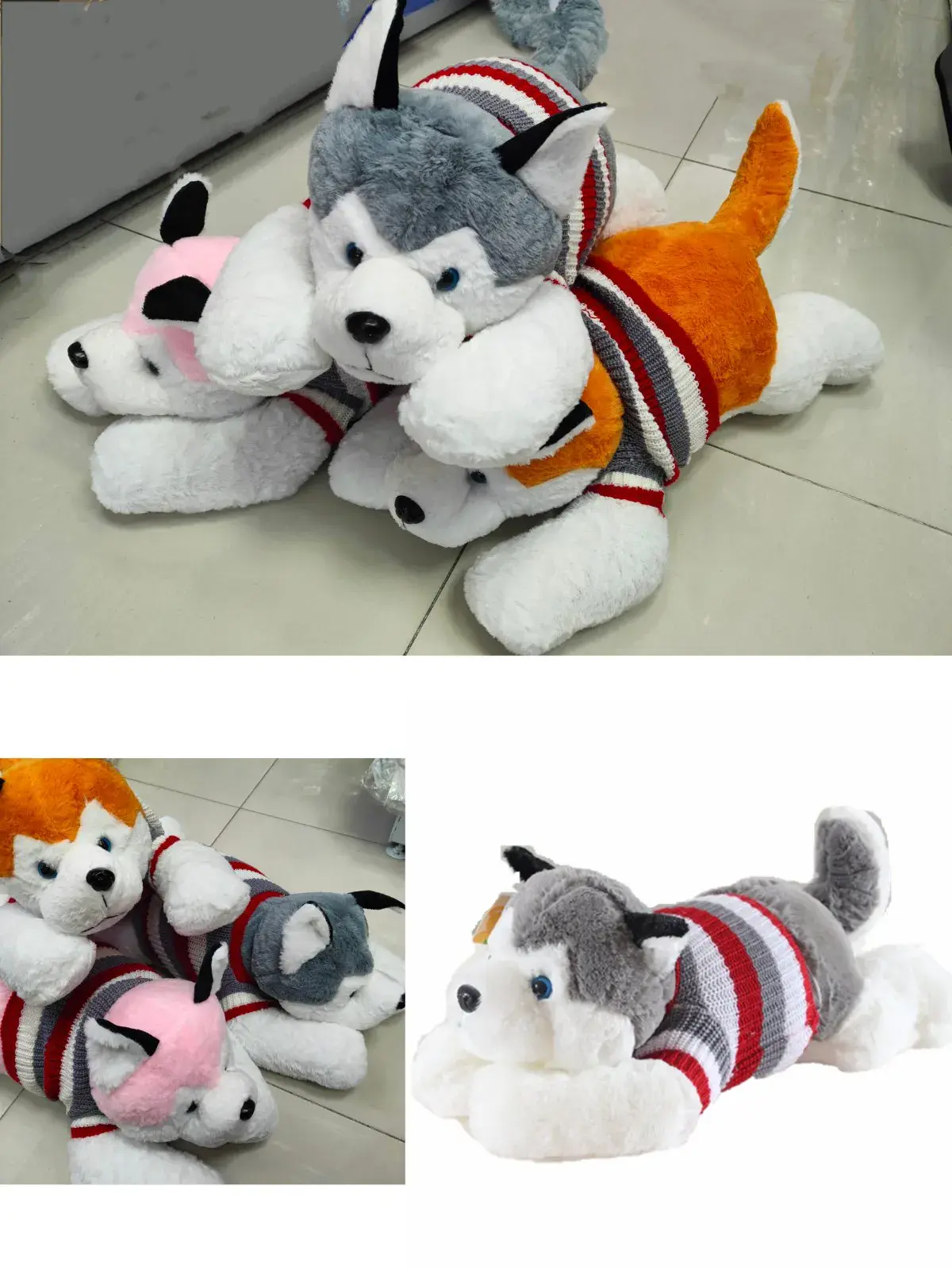 Maskotka Husky z Kocykiem