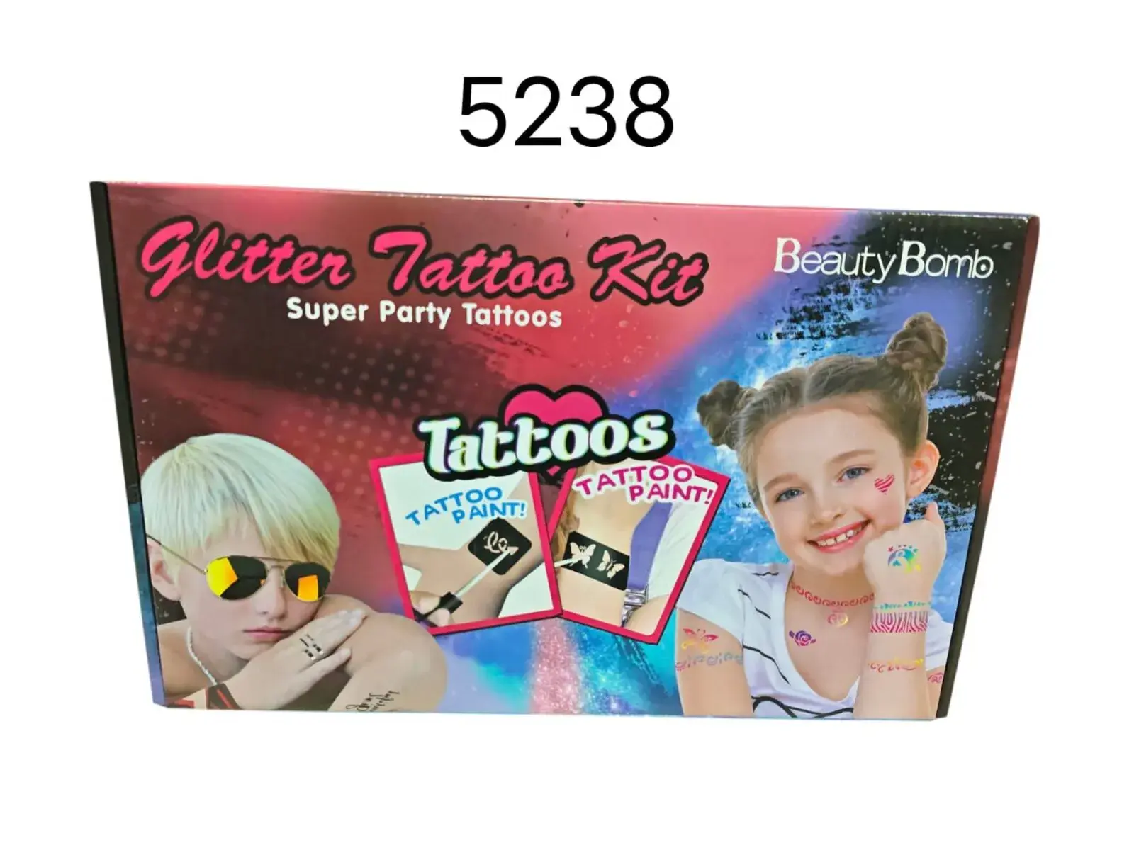 Zestaw do tatuaży brokatowych Glitter Tattoo Kit 52358