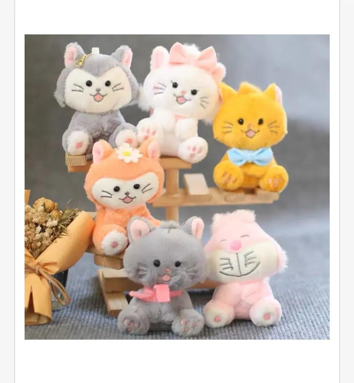 Brelok Maskotka Koty Plush Różne Kolory