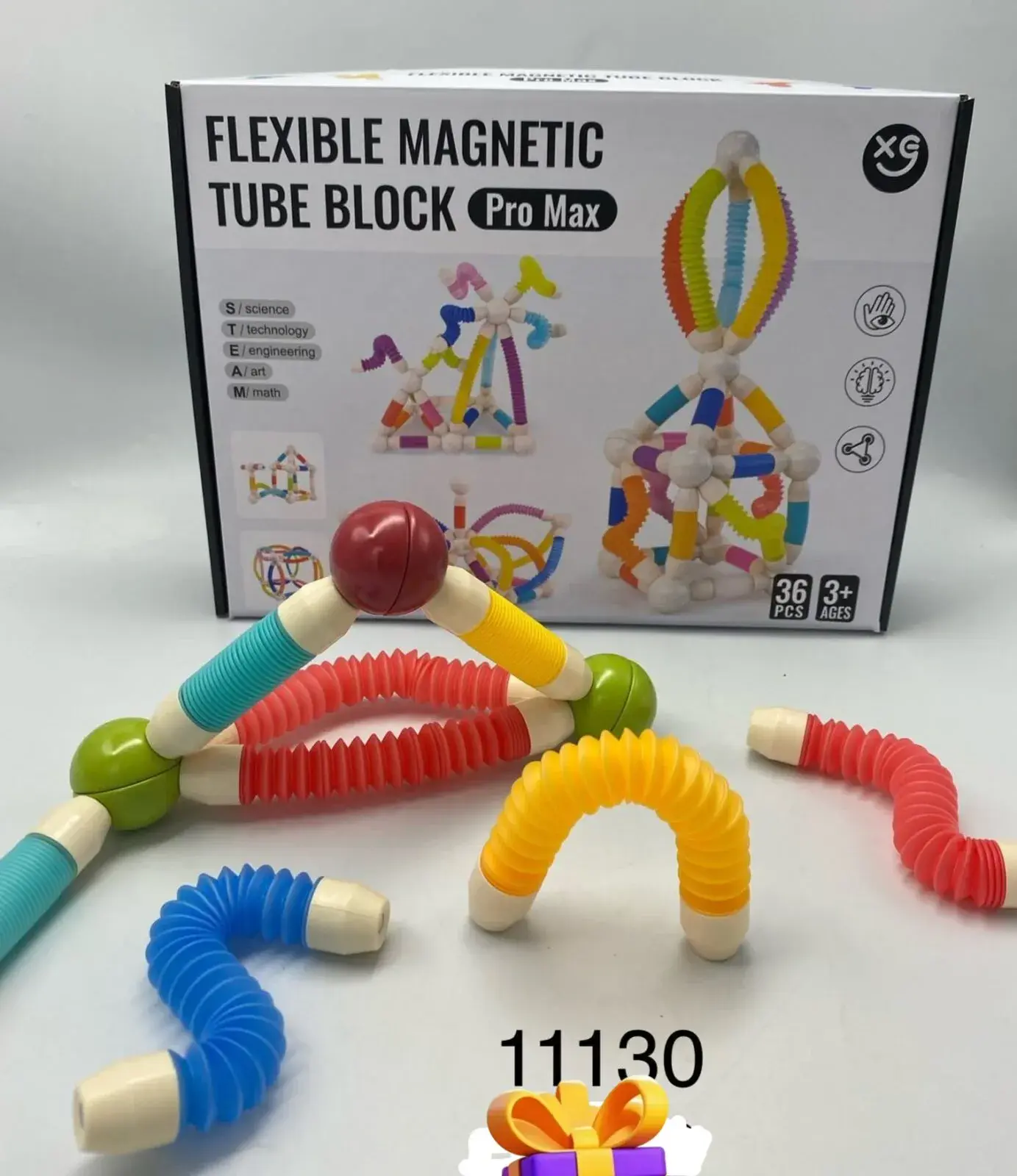 Zabawki Flexible Magnetic Tube Block Pro Max 36+