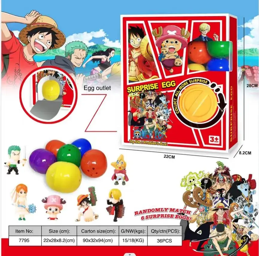 Zabawki Surprise Egg One Piece 6cm