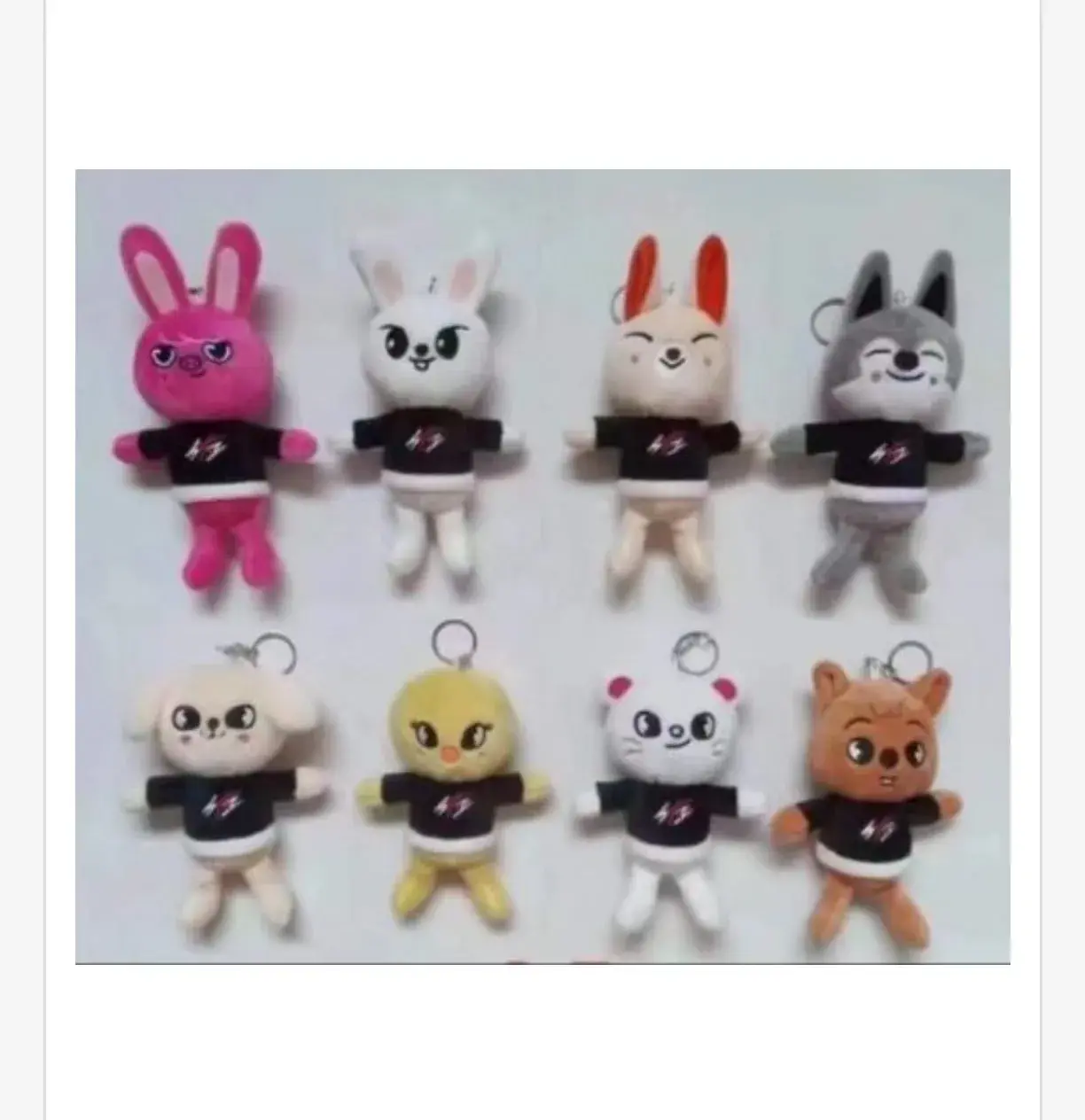 Brelok Maskotka do Kluczy Zestaw Zwierząt Plush 12 szt