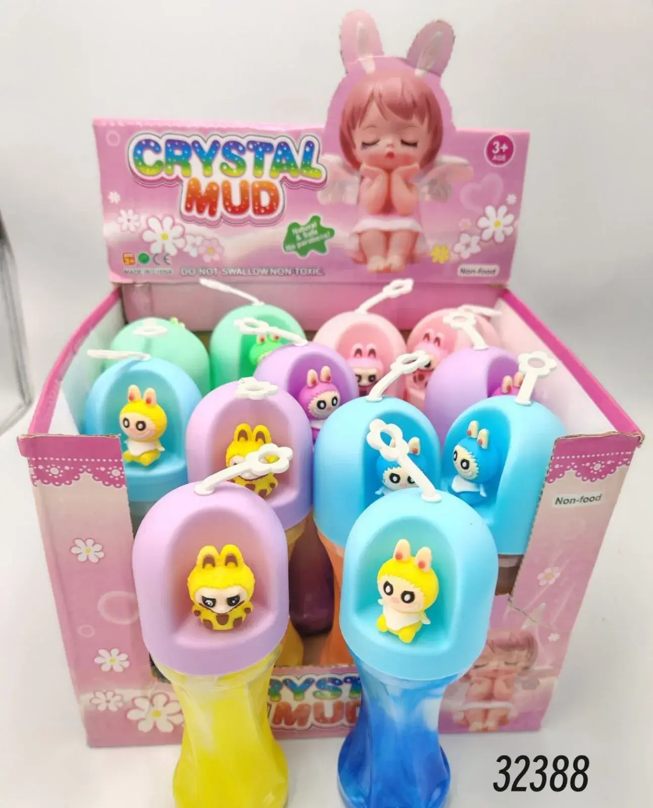 Zabawki Slime Crystal Mud Labubu 2+ 12 szt/opak.