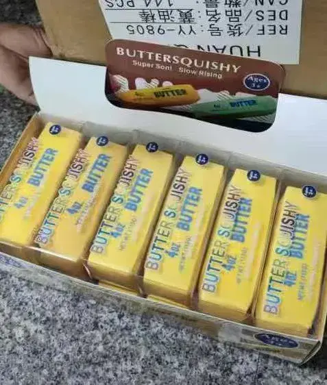 Buttersquishy Butter miękka zabawka antystresowa żółta