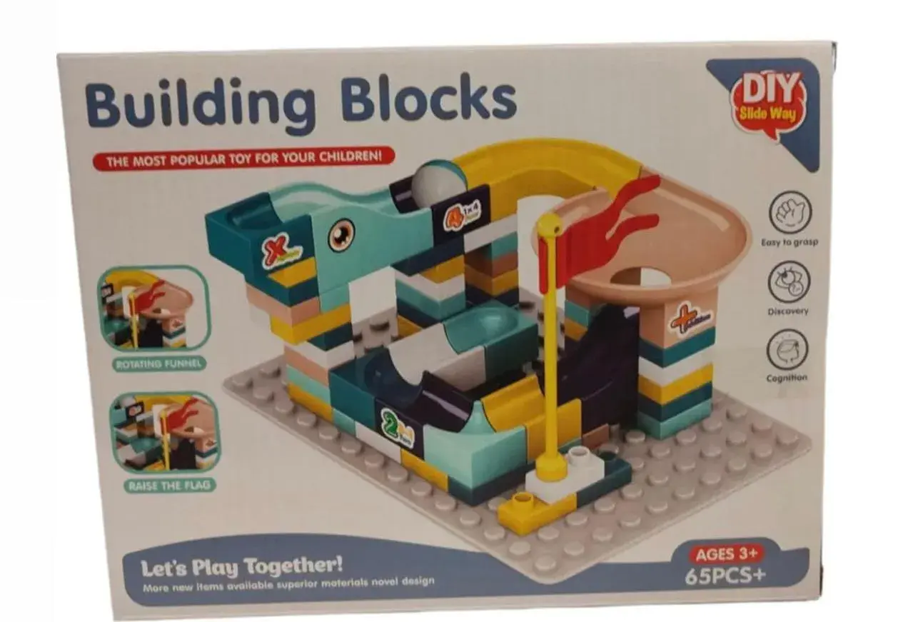Zestaw klocków Building Blocks 65+ pcs DIY tor kulek