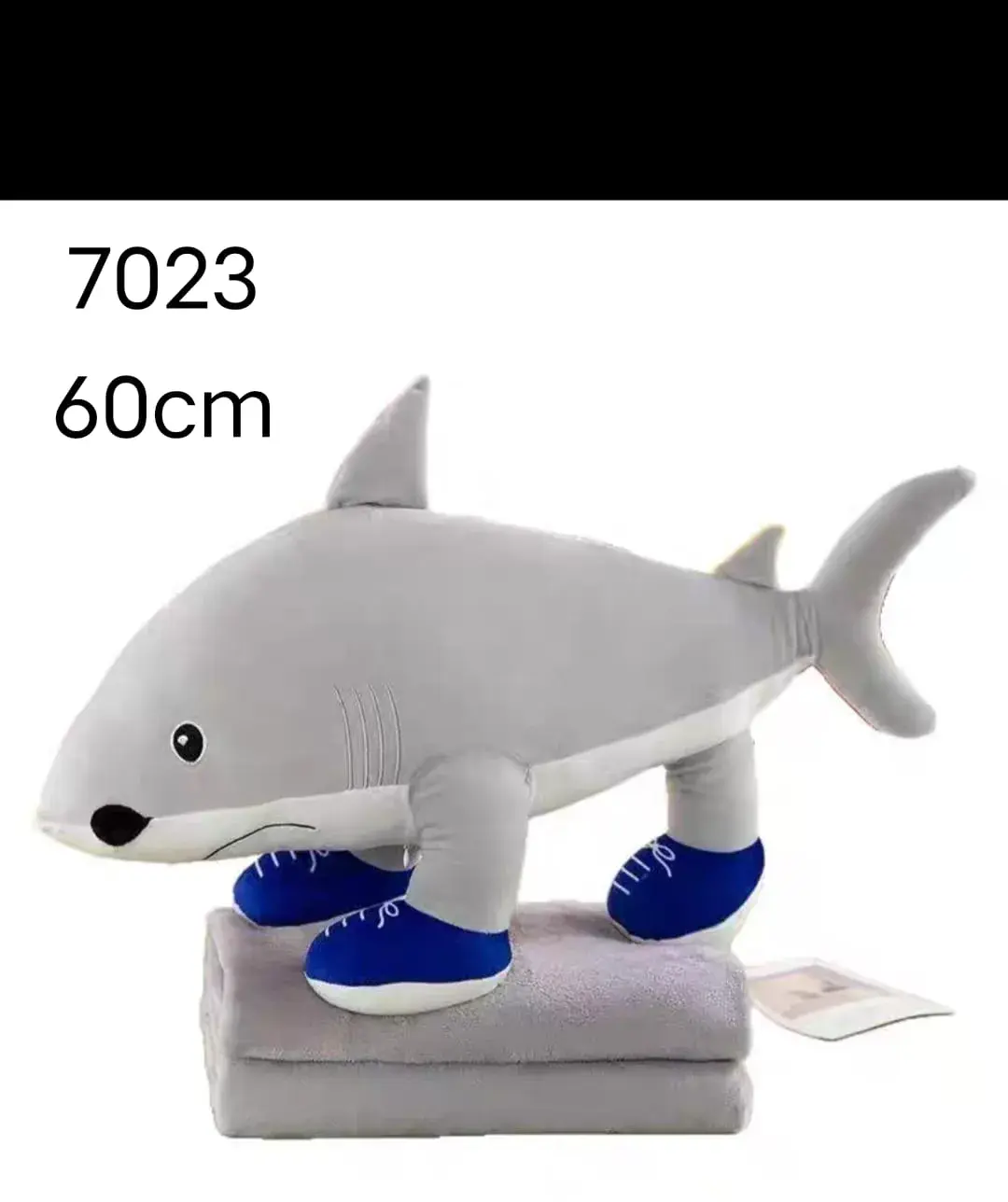 Maskotka Pluszowa Rekin z Kocyk 60cm