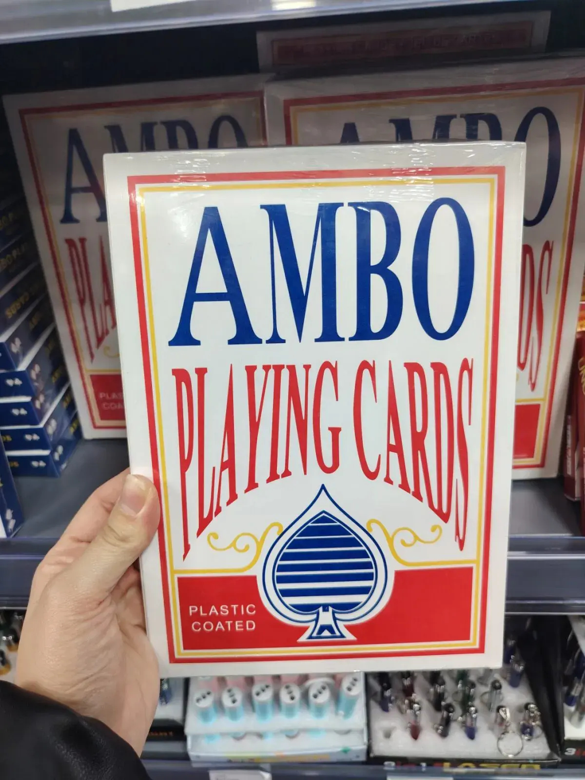 Zabawki AMBO Playing Cards Plastikowe Talia Kart
