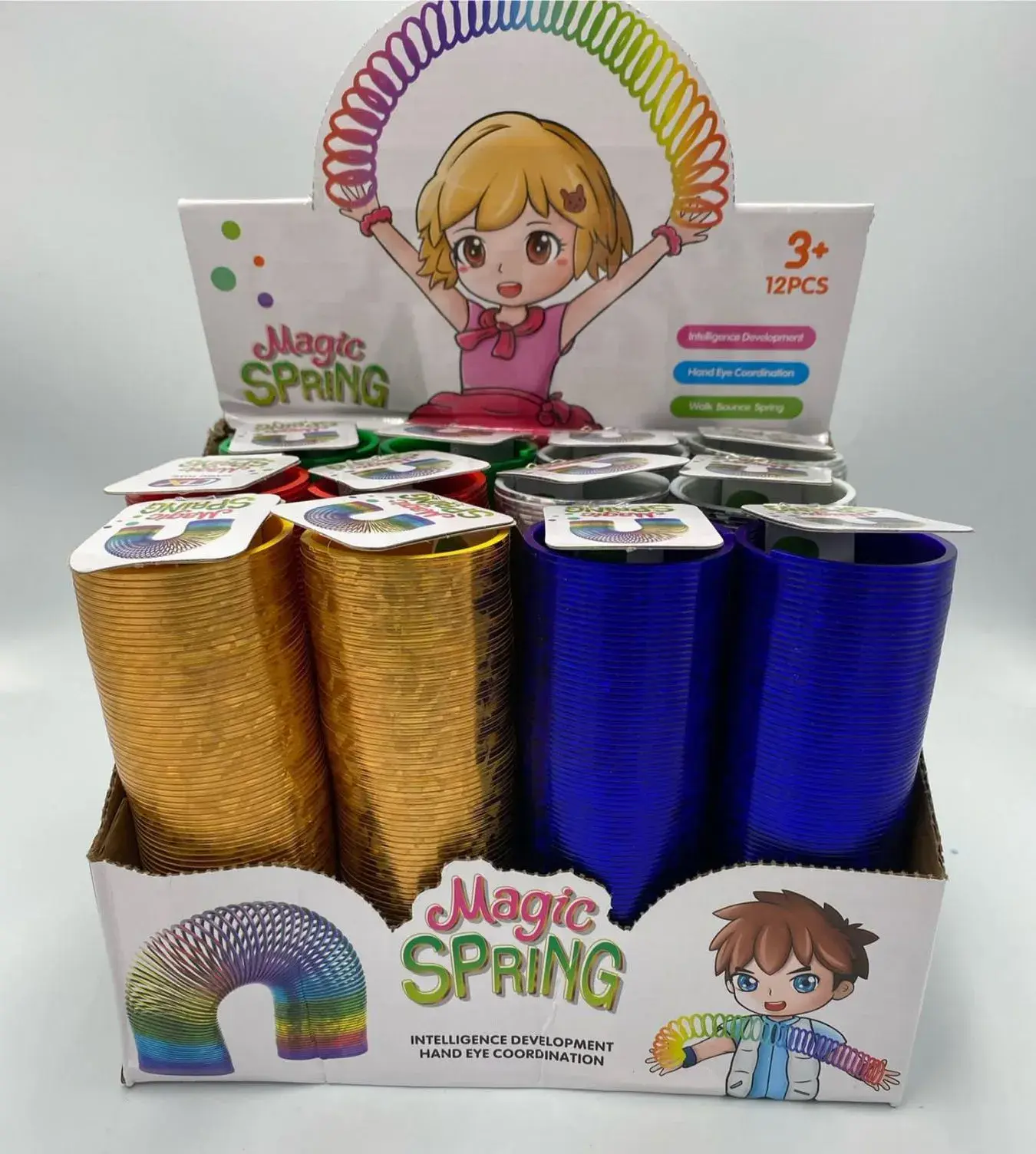 Zabawki Magic Spring - sprężynki ręka-oko 12 szt