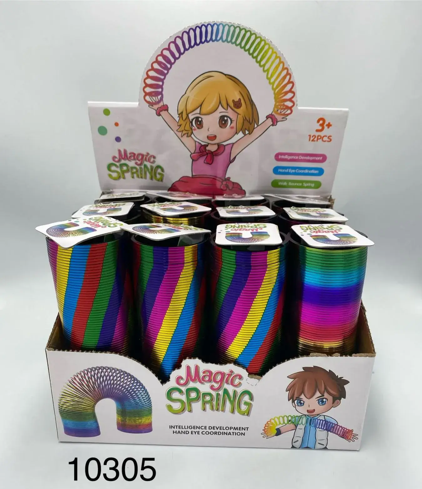 Zabawki Magic Spring - sprężynki 12 szt.