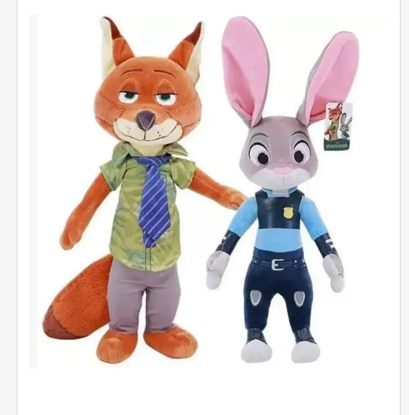 Maskotka Pluszowa Zootopia Nick Wilde i Judy Hopps 50cm
