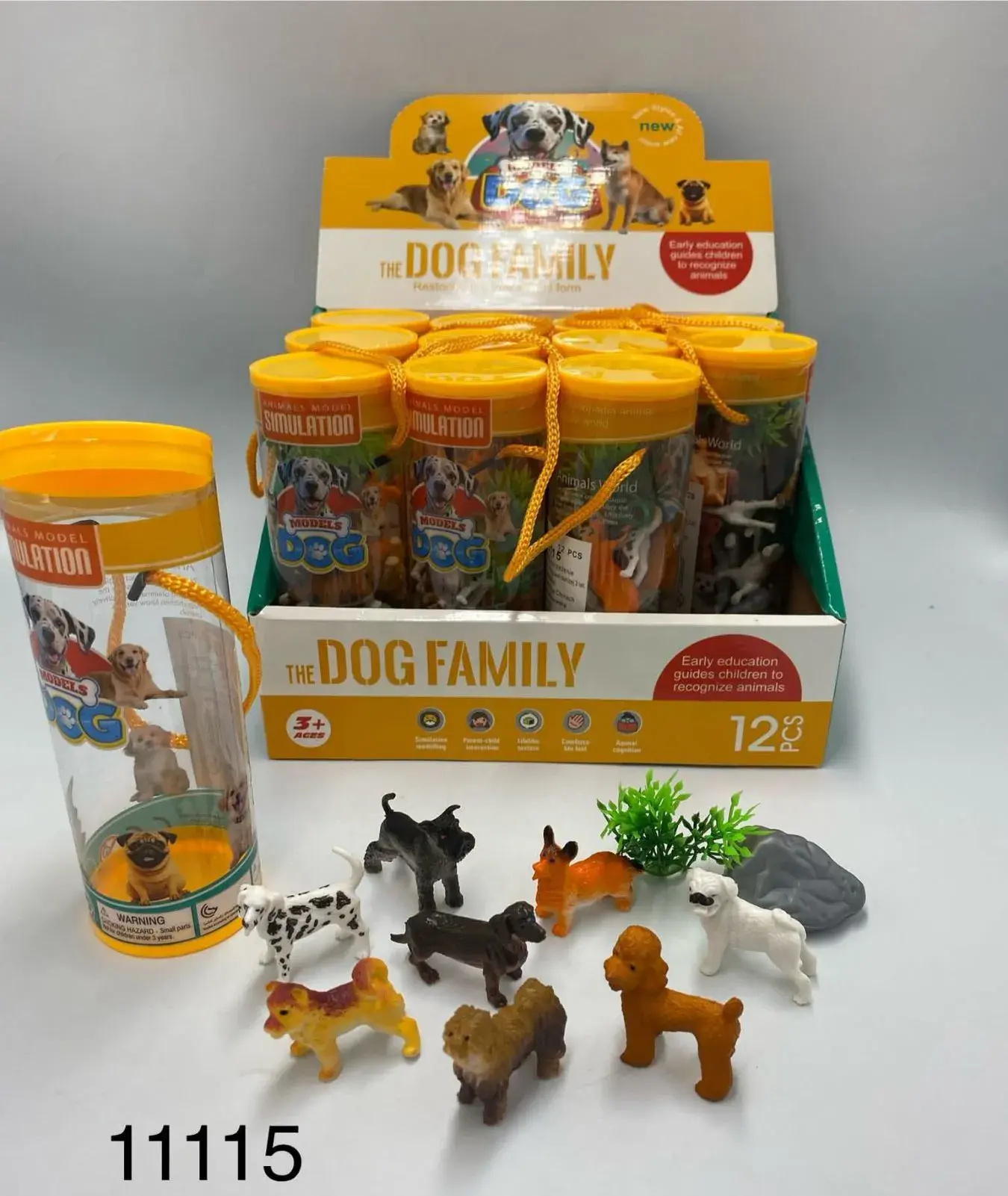Zabawki The Dog Family - figurki psów, 12 szt w opakowaniu