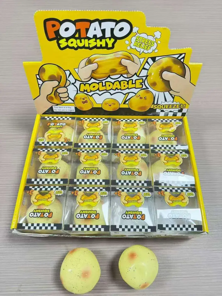 Potato Squishy Antystresowa Gniotka Miękka Żółta