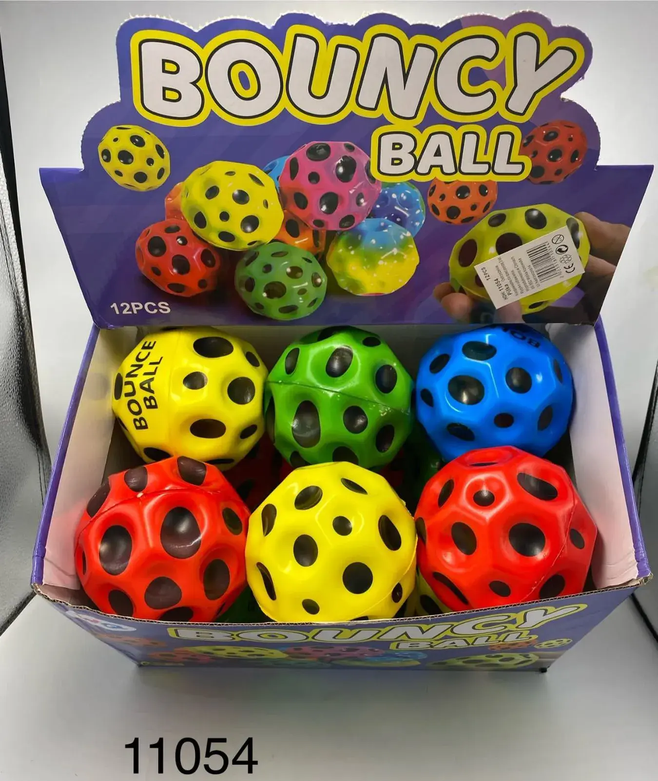 Zabawki Bouncy Ball 11cm, opak. 12 szt