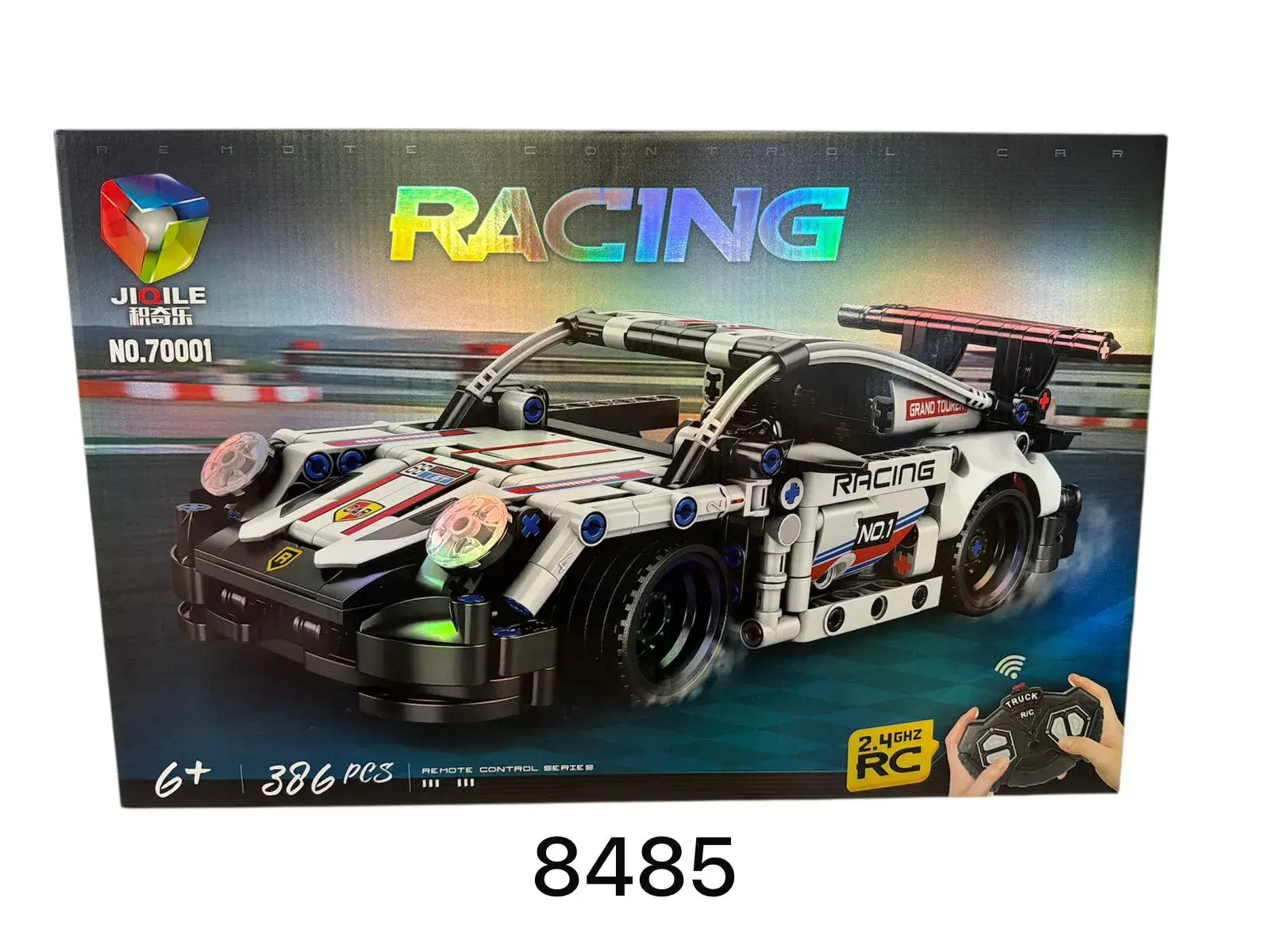 Zestaw klocków Racing Car 2w1 RC 386 pcs pilotem No.70001