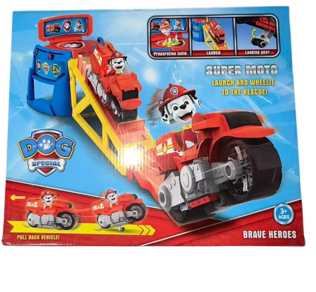 Zabawka Paw Patrol Dog Special Super Launch Moto 3+
