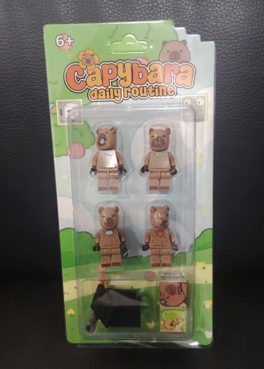 Zabawki Capybara Codzienna Rutyna 6+ 4 figurki