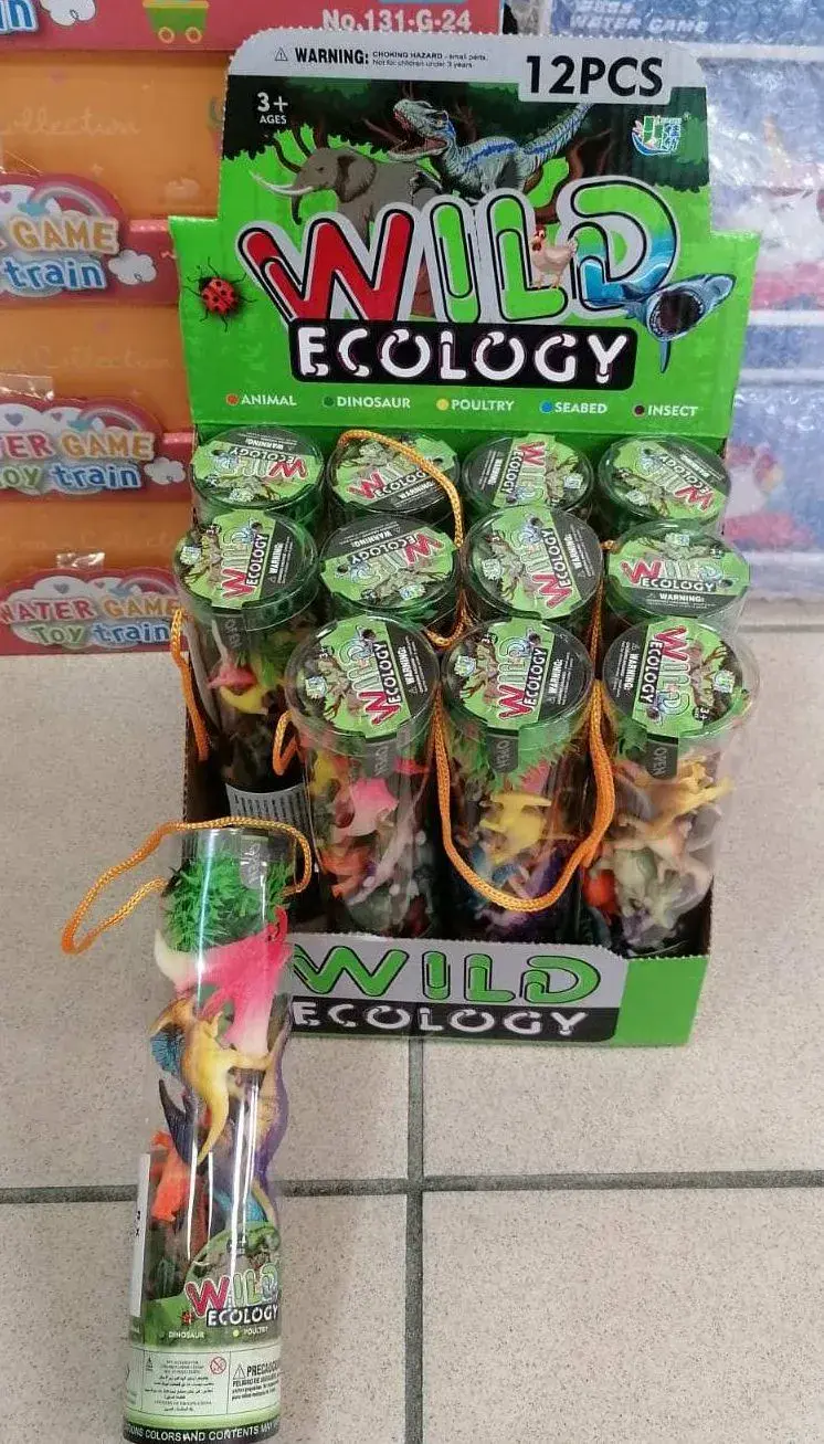 Zabawki Wild Ecology Animal w tubach 12 szt