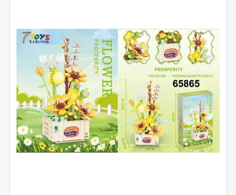 Zestaw klocków kwiaty Prosperity Flower 6586 560PCS
