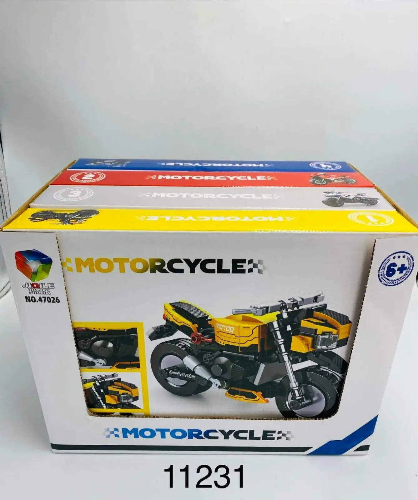 Zestaw klocków Motorcycle do składania, 4 szt