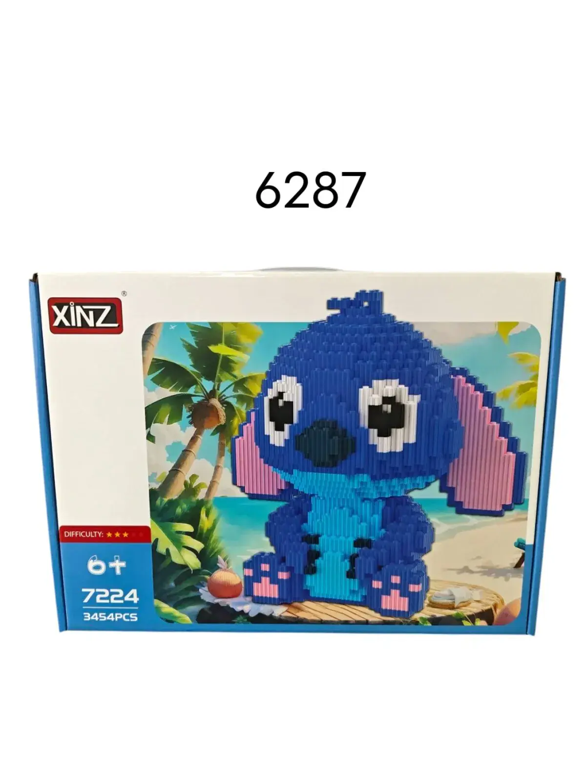 Zestaw klocków Stitch 3454PCS niebieski