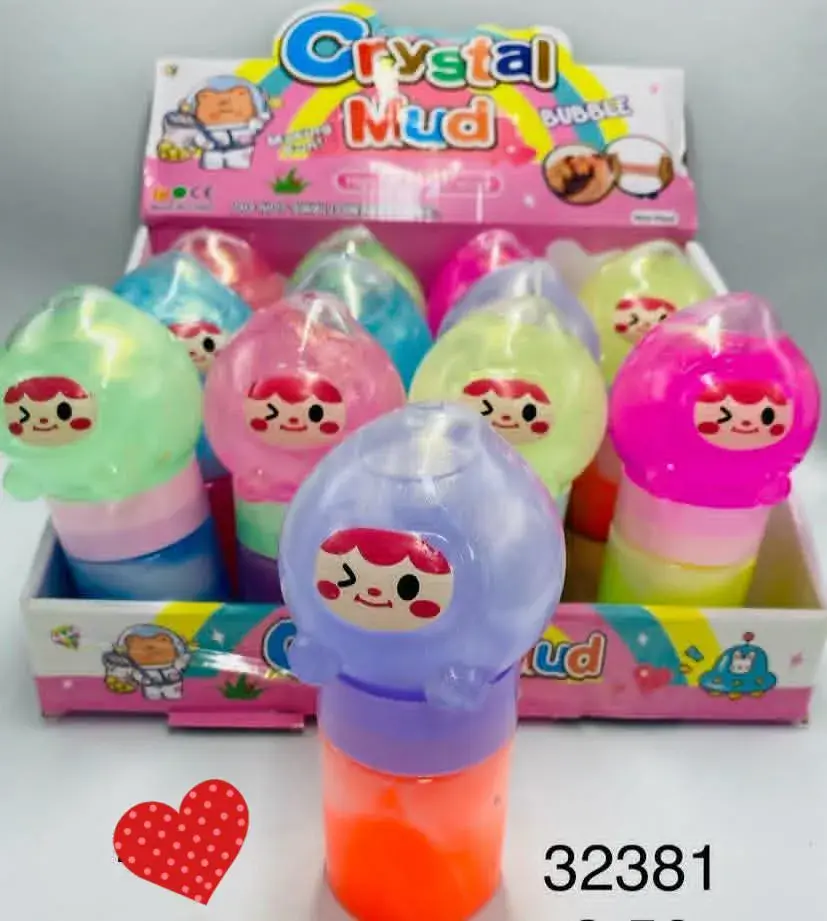 Crystal Mud Bubble Slime w Pojemniku z Figurką 12 szt.