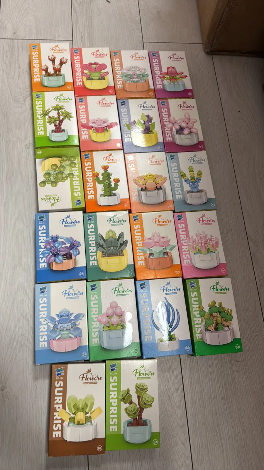 Zestaw klocków kwiaty i kaktusy Flower Surprise Mix