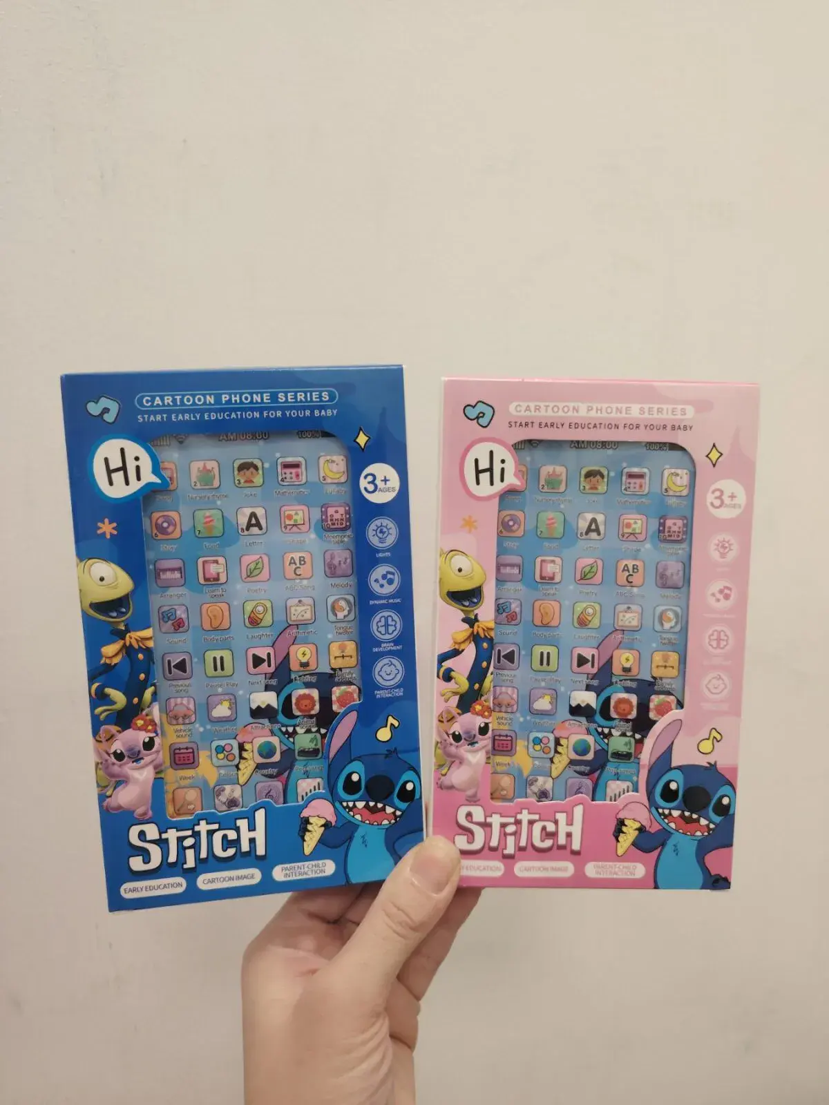 Zabawki Telefony Edukacyjne Stitch Niebieski i Różowy