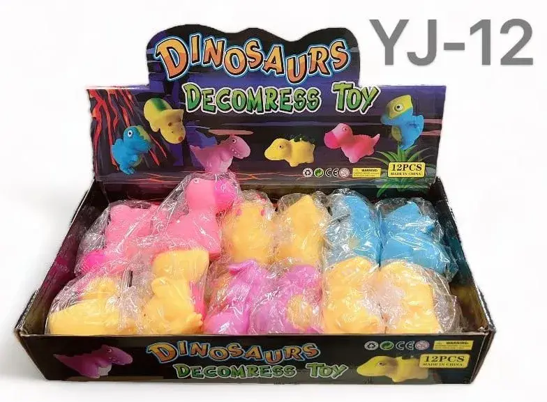 Gniotki dinozaury Decompress Toy YJ-12, 12 szt