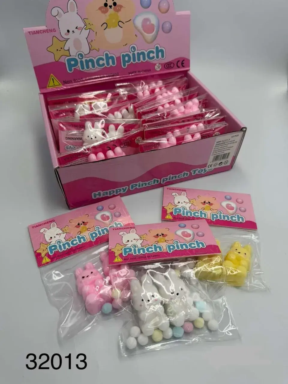 Zabawka Squeeze Pinch Pinch Antystresowa Figurka Króliczka 16szt