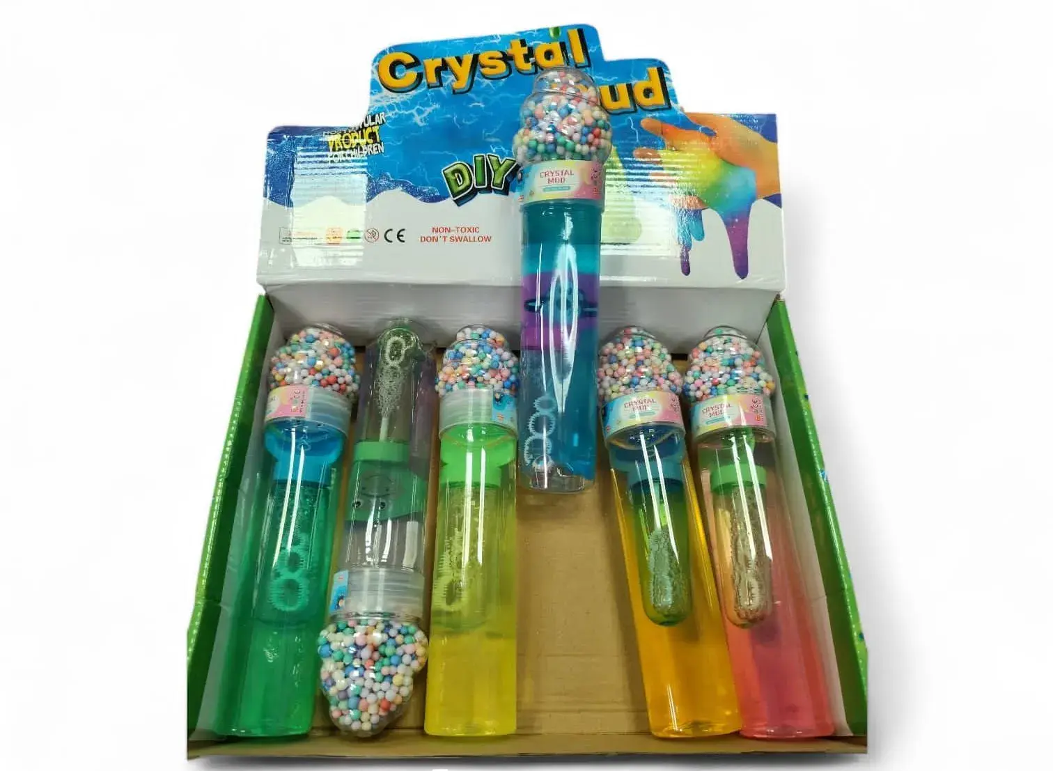 Zabawki Slime Crystal DIY w tubach kolorowych