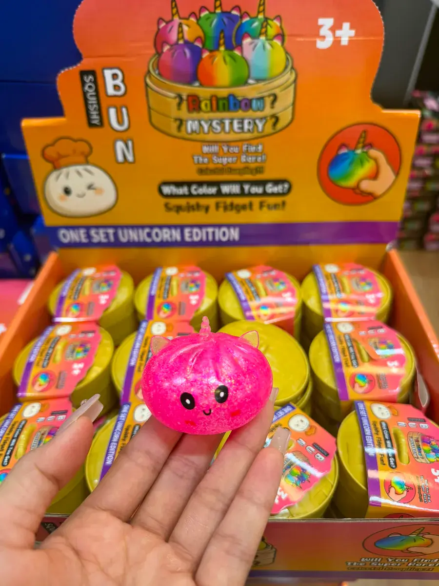 Kolorowa zabawka antystresowa jednorożec squishy fidget 3+