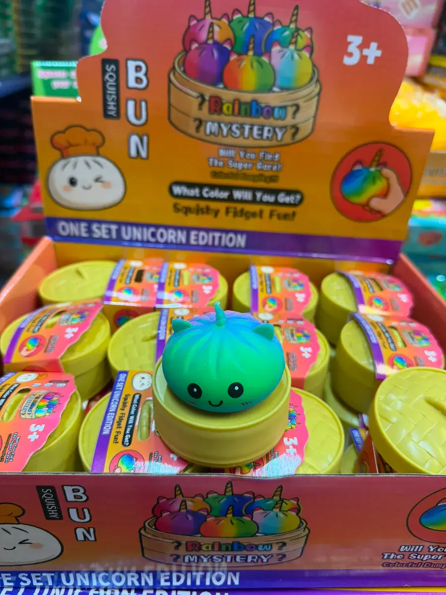 Squishy Bun Jednorożec Zabawka Antystresowa Kolorowa