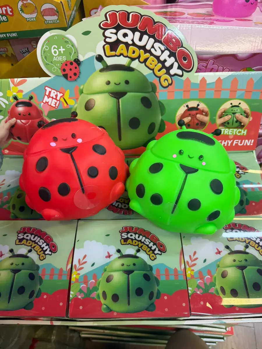Jumbo Squishy Ladybug Antystresowa Zabawkowa Biedronka 6+