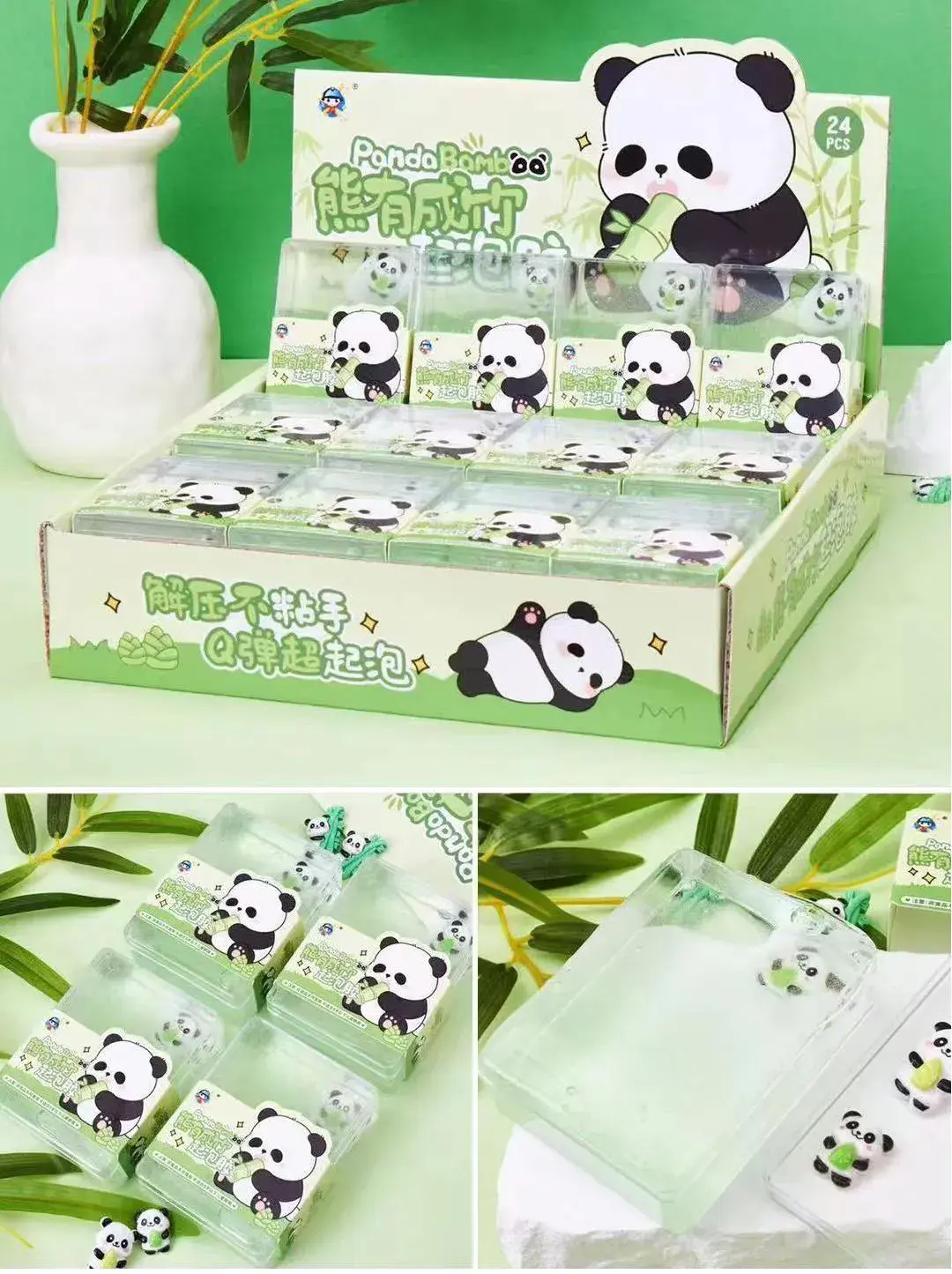 Zabawki Slime Panda Bomb 24 szt/opak.