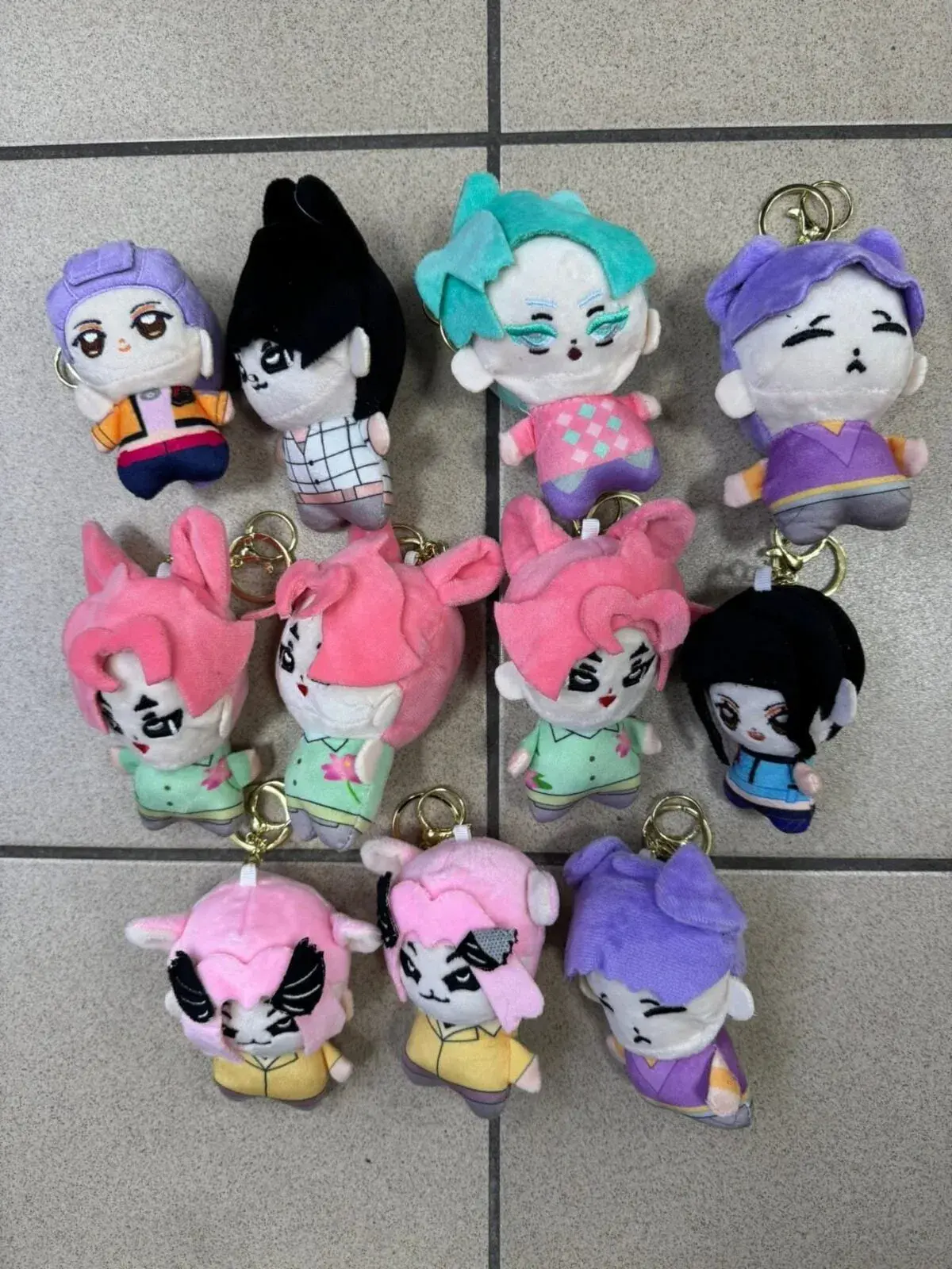 Brelok do Kluczy Maskotka Kpop Zestaw Wielokolorowy