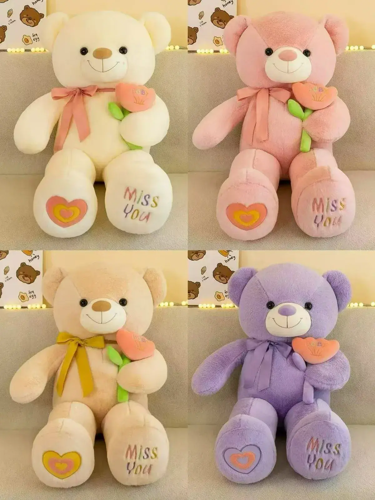 Maskotka Pluszowa Misiu Miss You 140cm