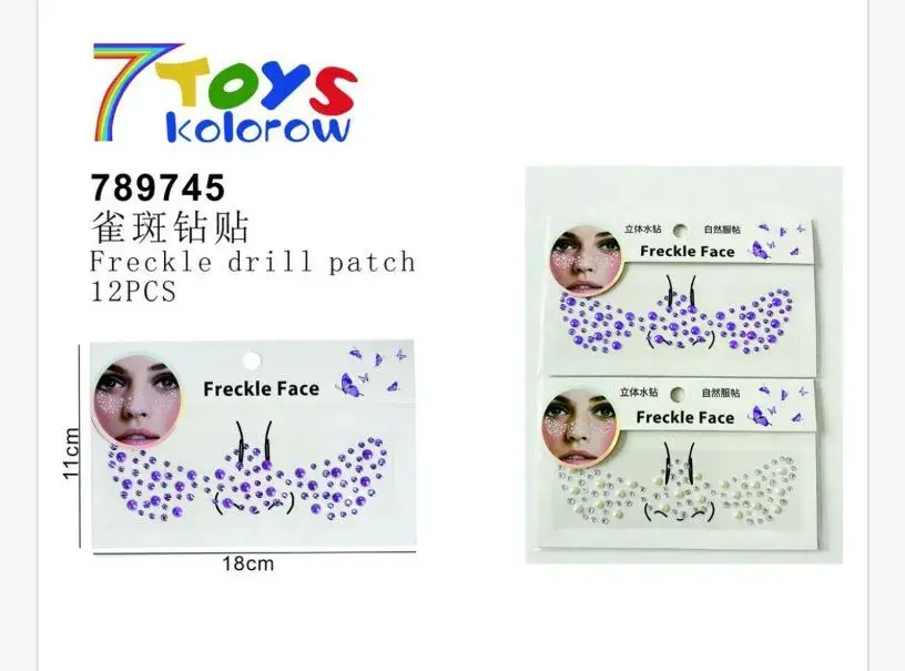 Zabawki Naklejki Freckle Face Patch 12 szt