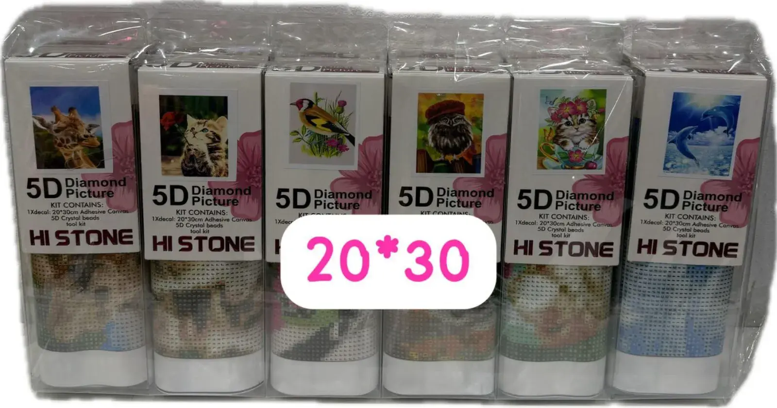Zestaw 6x 5D Diamond Painting HiStone 20x30 cm