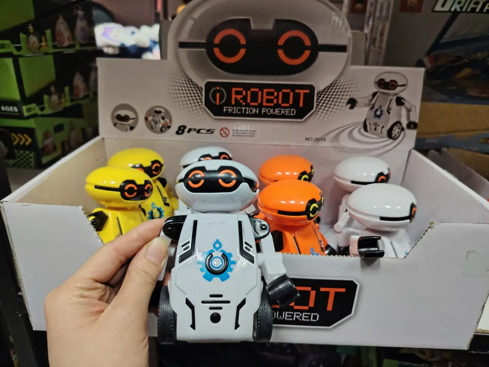 Zabawki Robot Friction Powered 8 szt