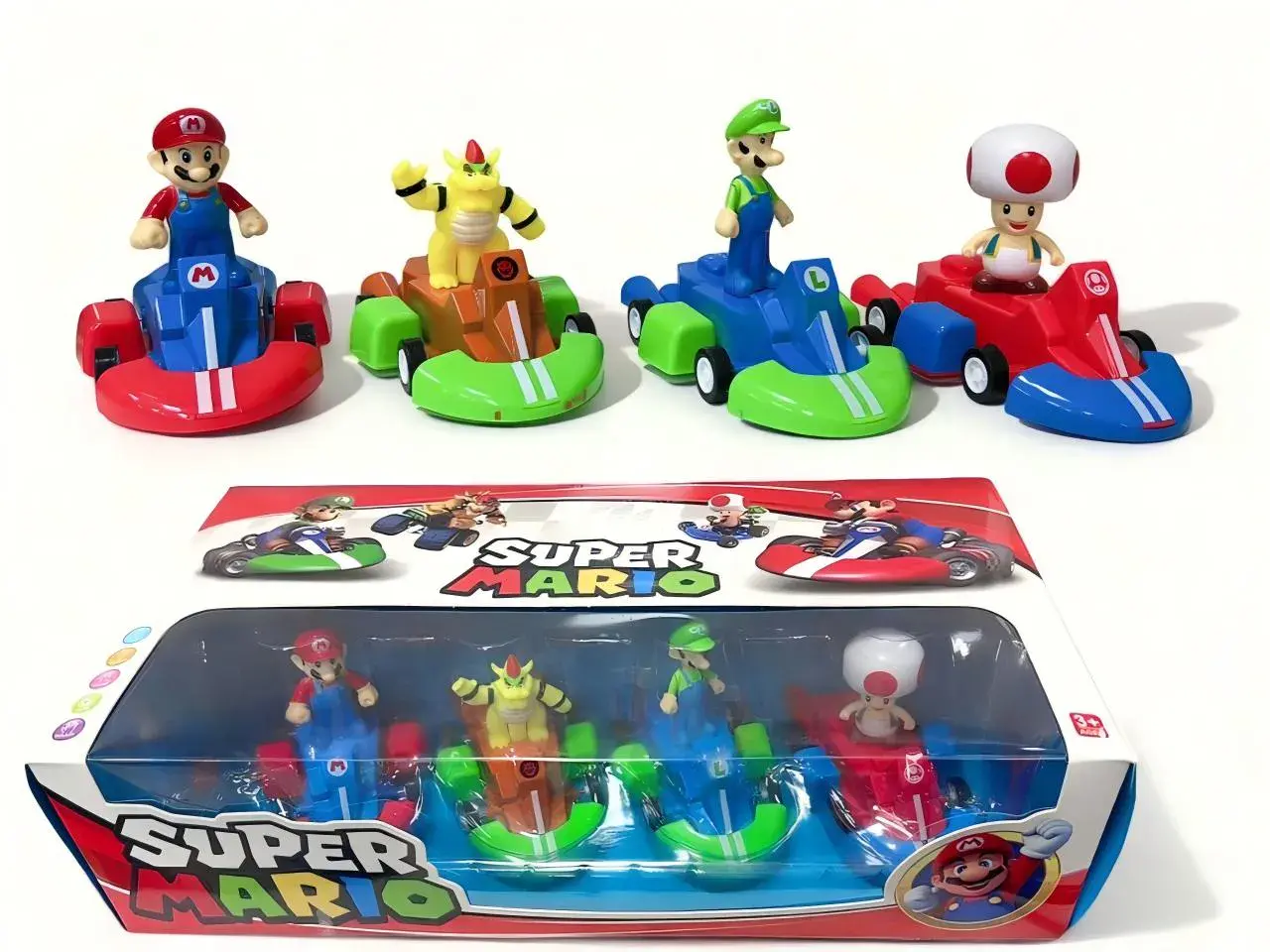 Zestaw figurek Super Mario z gokartami 6 szt