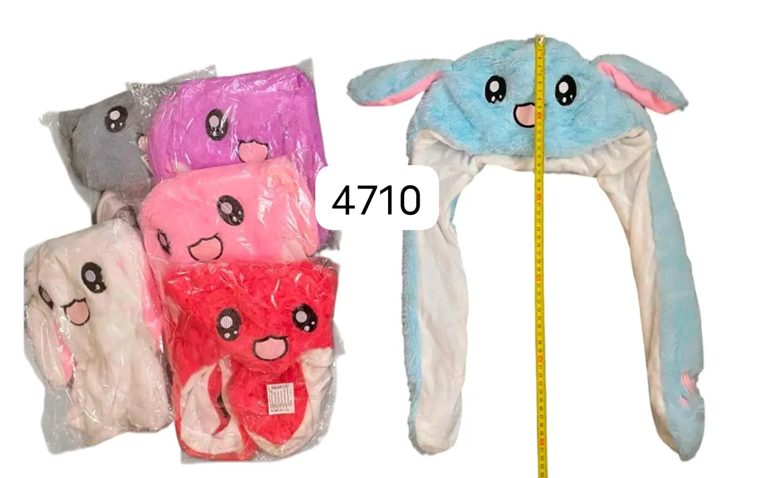 Czapki Królik Uszate Plush w Mix Kolorach