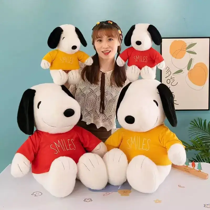 Maskotka Pluszowa Snoopy 45cm z napisem SMILES