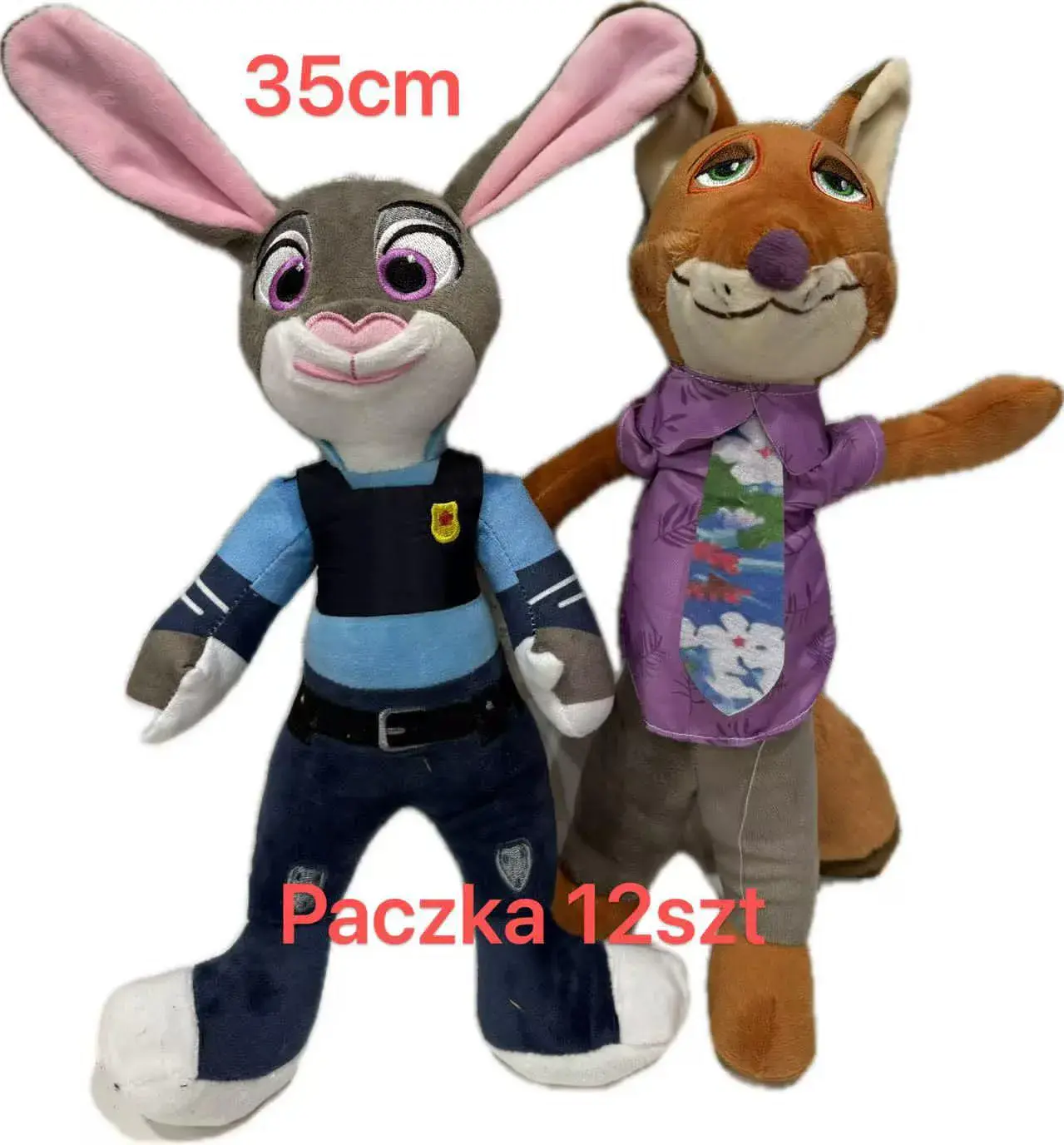 Maskotka Pluszowa Zootopia Judy i Nick 35cm
