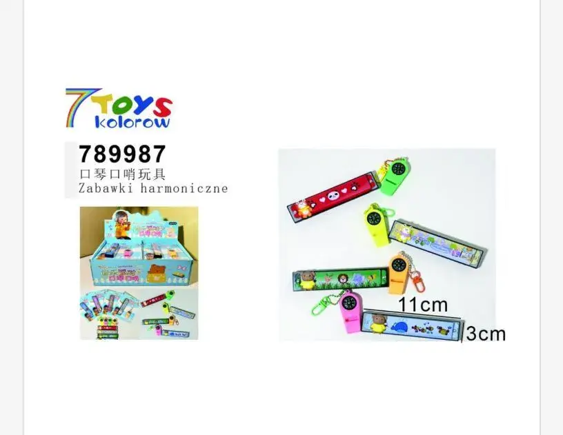 Zabawki Harmoniczne kolorowe 11cm i 3cm