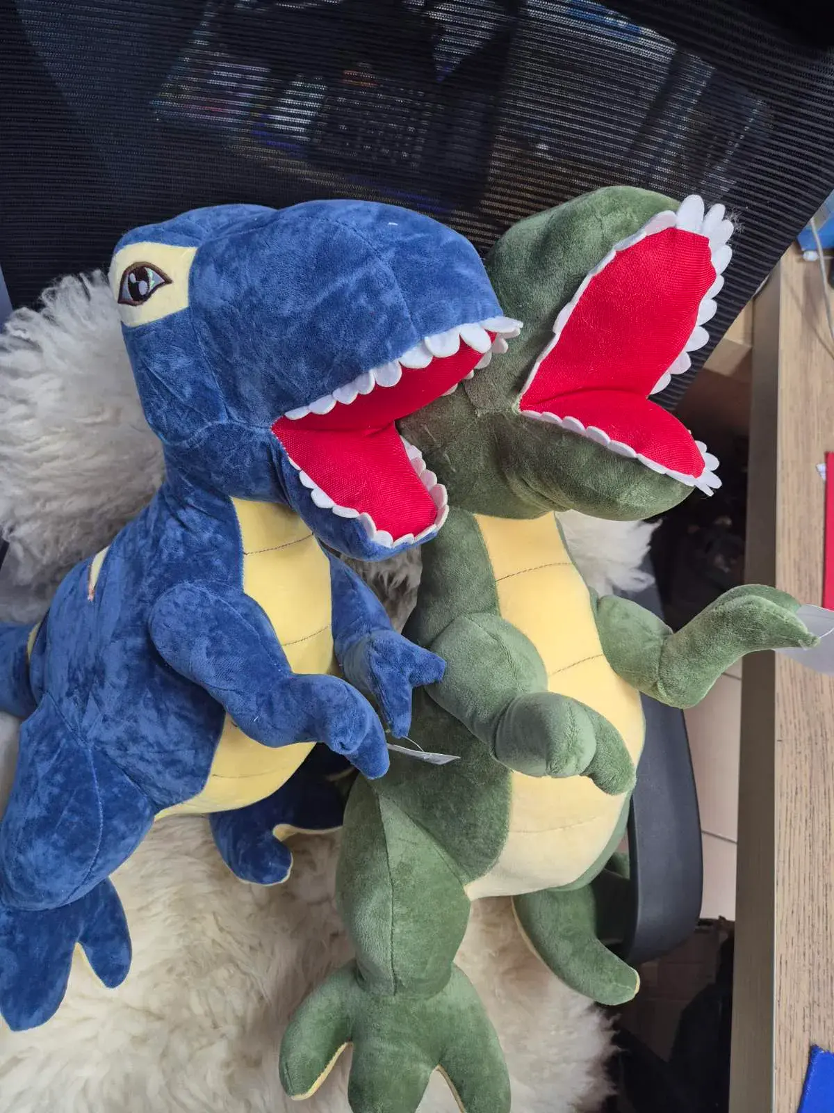 Maskotka Pluszowa Dinozaur T-Rex 70cm Niebieski/Zielony