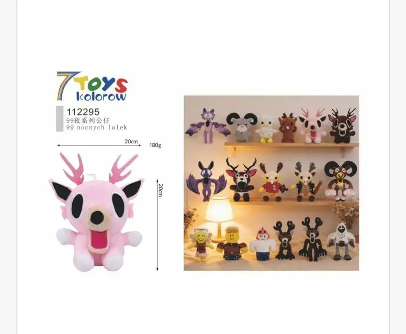 Maskotka Pluszowa Jeleń Różowy 20cm