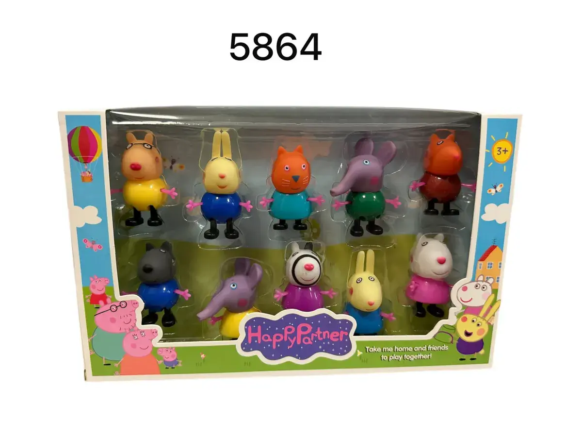 Peppa Pig Happy Partner Zestaw 10 Figurek 3+