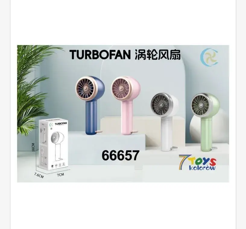 Mini TurboFAN wentylator USB 7x7 cm