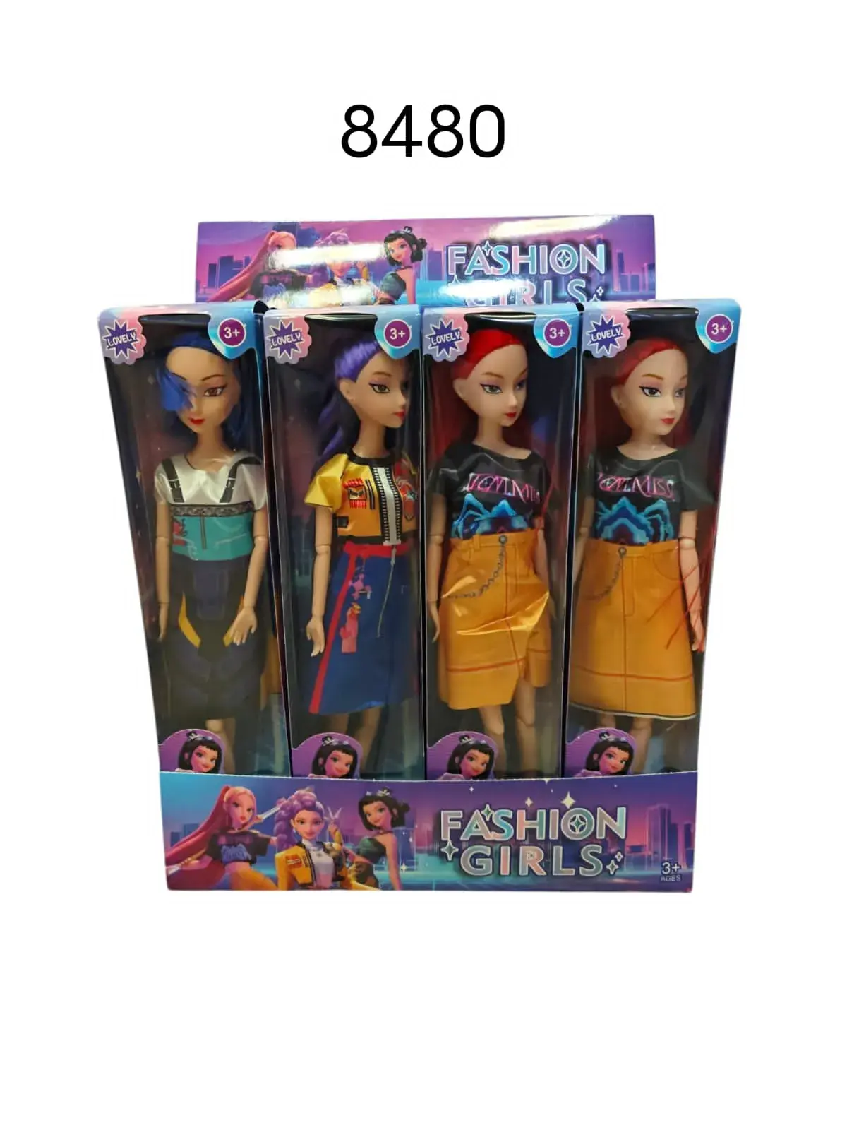 Zabawki Lalki Fashion Girls 4 szt. w opakowaniu