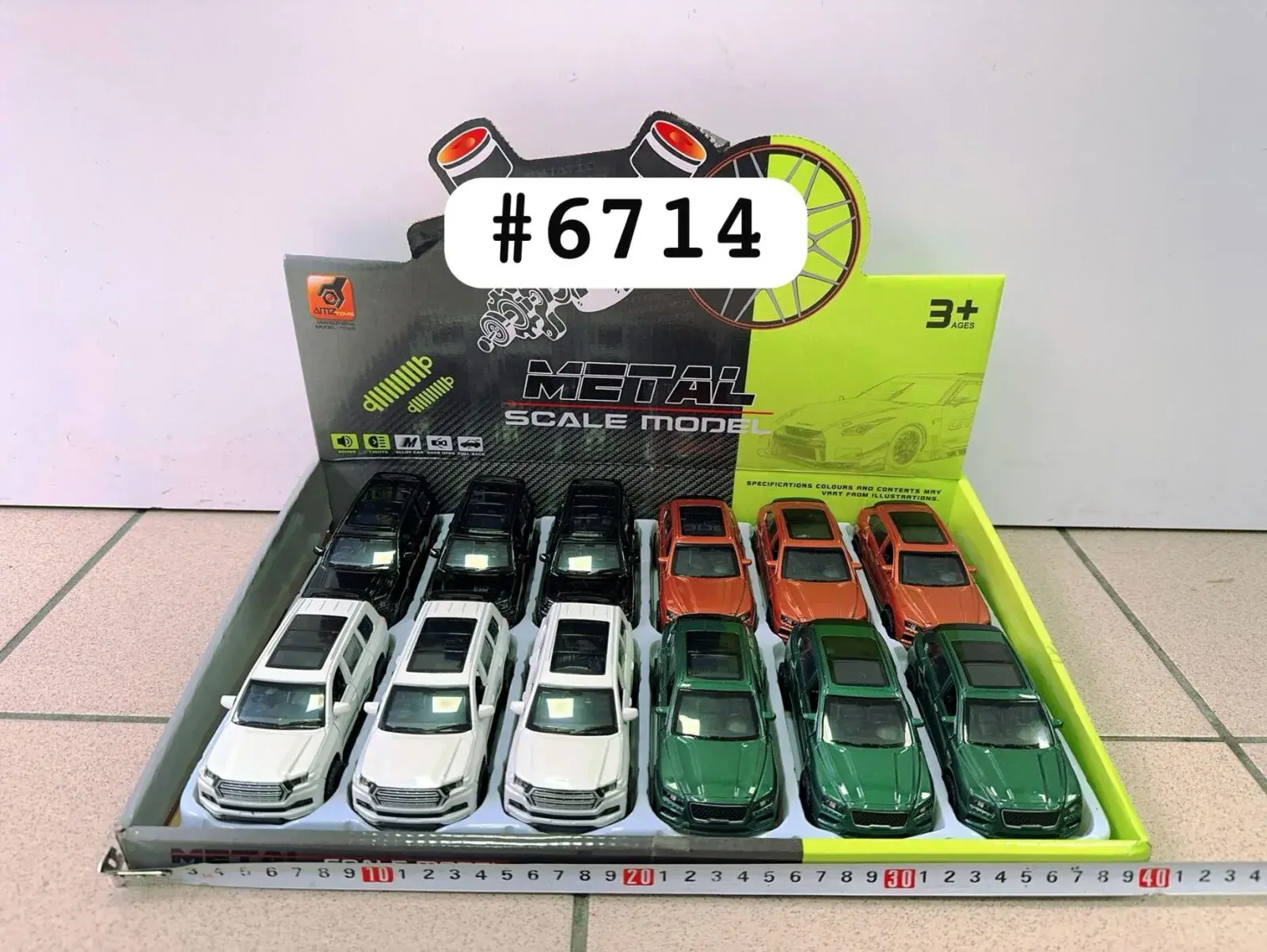 Zestaw Metalowych Modeli Samochodów 1:64 #6714
